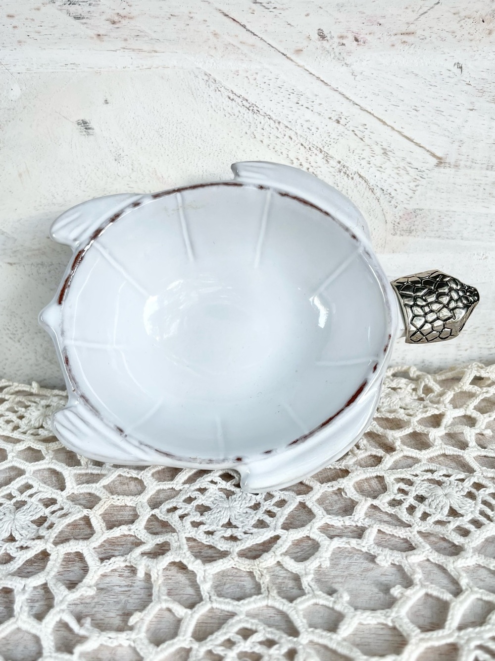 Mud Pie Turtle Ceramic Dip Bowl